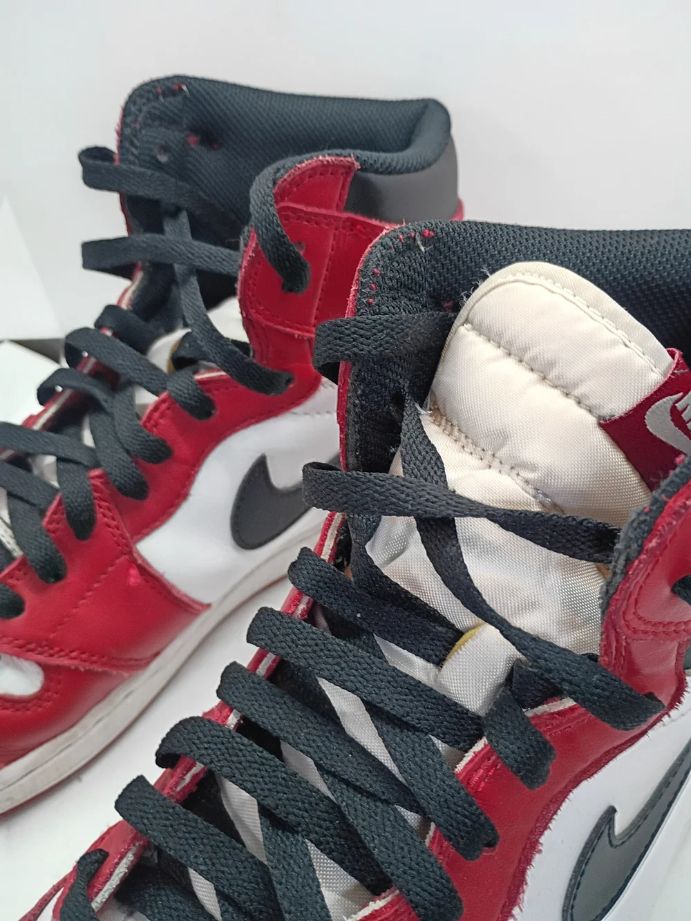 Jordan Men’s Red, White & Black High-Top Basketball Sneakers